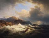 in rough waters